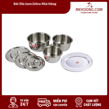 Bát  Đĩa inox Zebra Nhà Hàng