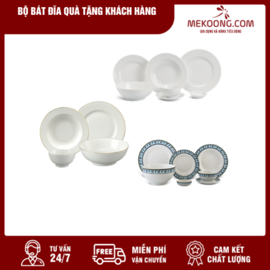 Bộ Bát Đĩa Quà Tặng Khách Hàng
