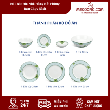 BST Bát Đĩa Nhà Hàng Hải Phòng