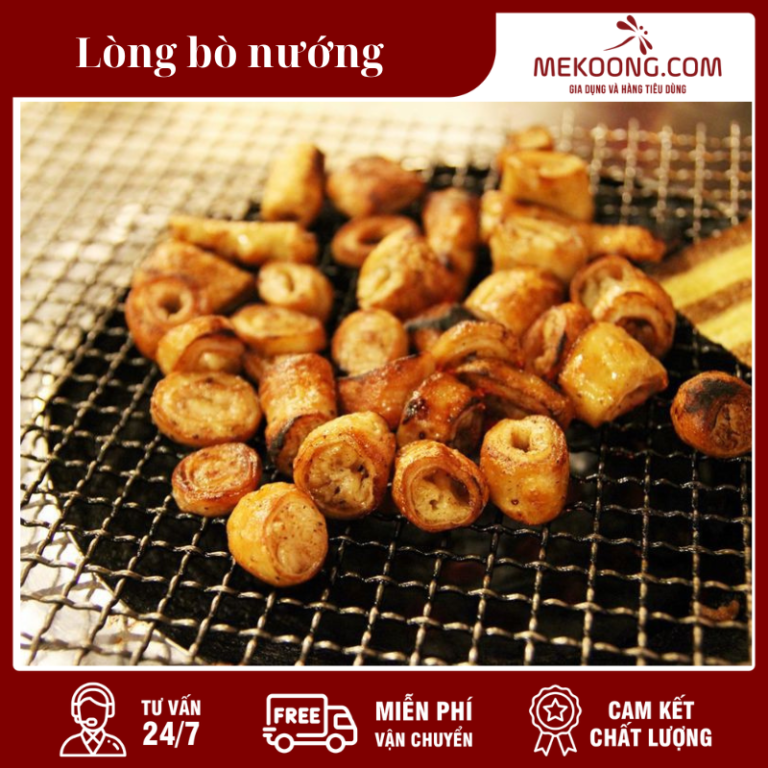 Bước 3: Nướng lòng bò