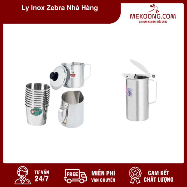 Ly Inox Zebra Nhà Hàng