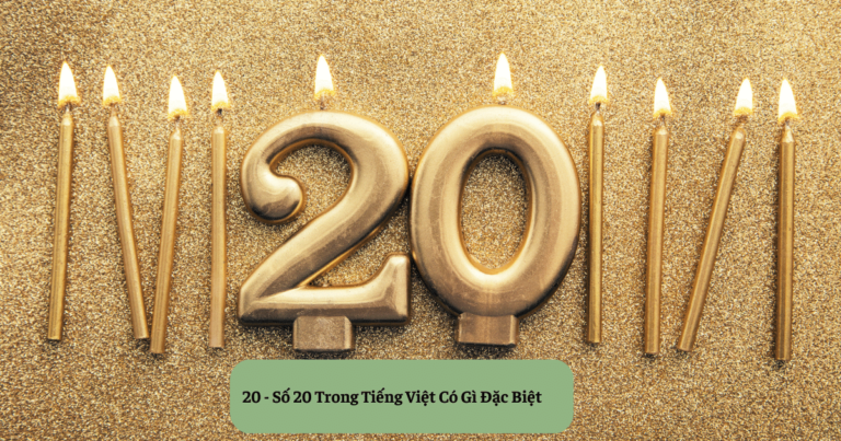 20 - Số 20 Trong Tiếng Việt Có Gì Đặc Biệt