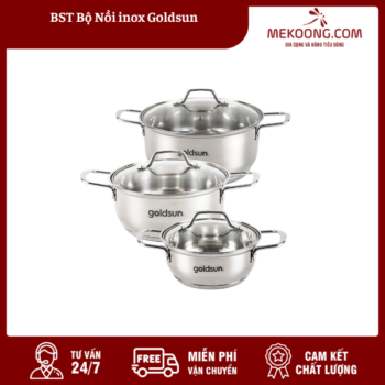 BST Bộ Nồi inox Goldsun NINOXMK58