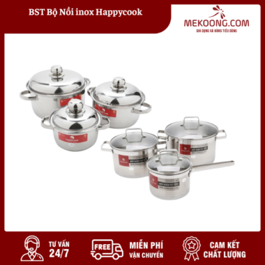 BST Bộ Nồi inox Happycook