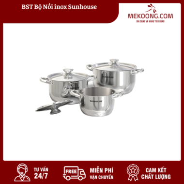 BST Bộ Nồi inox Sunhouse