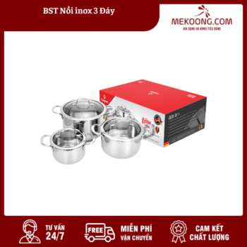 BST Nồi inox 3 Đáy NINOXMK04