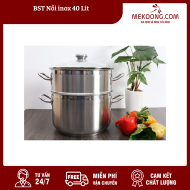 BST Nồi inox 40 Lít