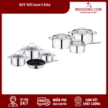 BST Nồi inox 5 Đáy NINOXMK05