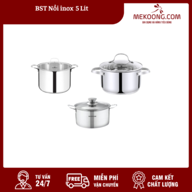 BST Nồi inox 5 Lít