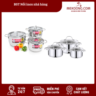 BST Nồi inox nhà hàng