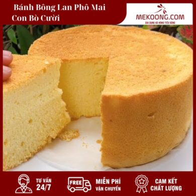 Bánh Bông Lan Phô Mai Con Bò Cười