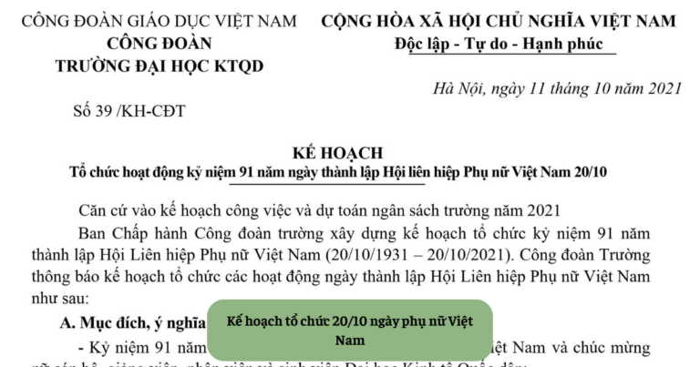 Kế hoạch tổ chức 2010 ngày phụ nữ Việt Nam Mekoong