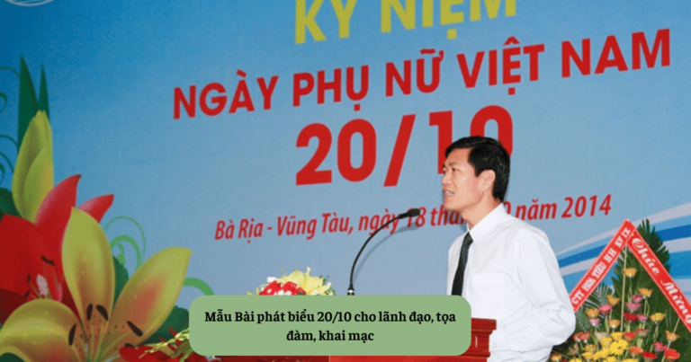 Mẫu Bài phát biểu 2010 cho lãnh đạo, tọa đàm, khai mạc Mekoong