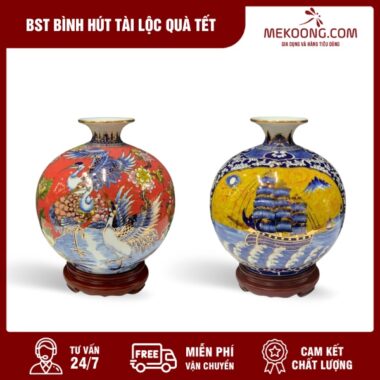 BST Bình Hút Tài Lộc Quà Tết