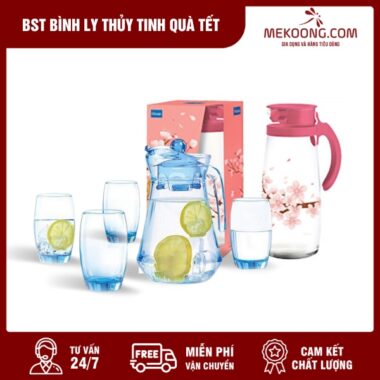 BST Bình Ly Thủy Tinh Quà Tết