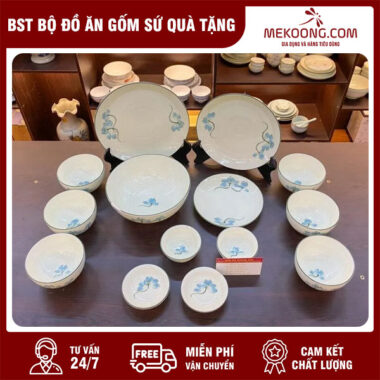 BST Bộ Đồ Ăn Gốm Sứ Quà Tặng