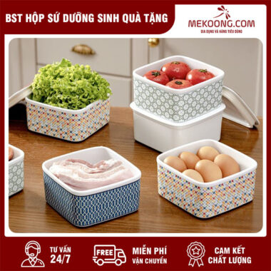 BST Hộp Sứ Dưỡng Sinh Quà Tặng QTGSMK33