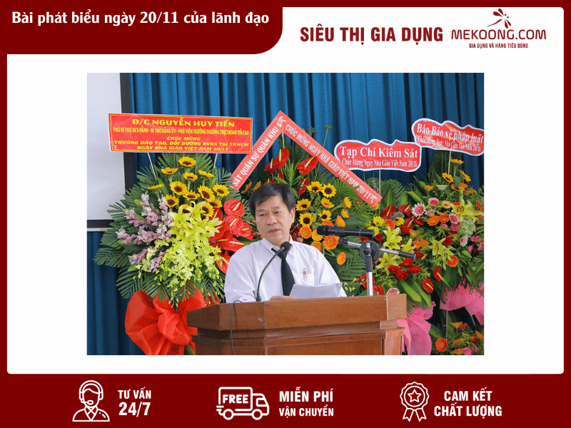 Bài phát biểu ngày 20_11 của lãnh đạo Mekoong