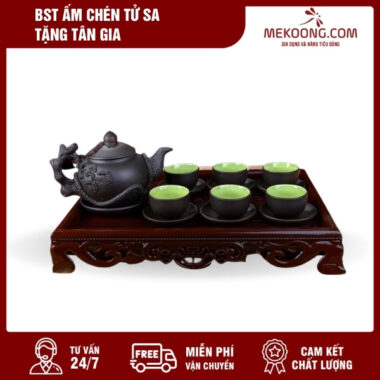 BST Ấm Chén Tử Sa Tặng Tân Gia
