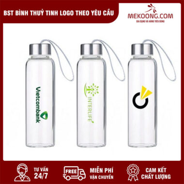 BST Bình thuỷ tinh logo Theo Yêu Cầu
