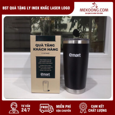 BST Quà Tặng Ly inox khắc laser logo