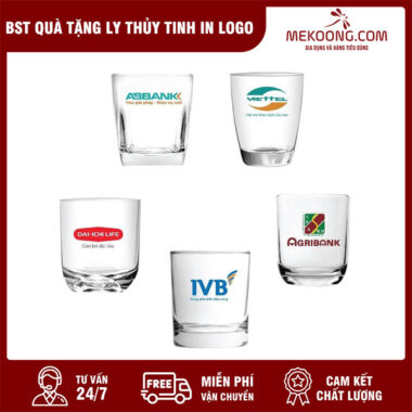 BST Quà Tặng Ly Thủy Tinh in logo