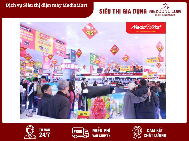 Dịch vụ Siêu thị điện máy MediaMart mekoong