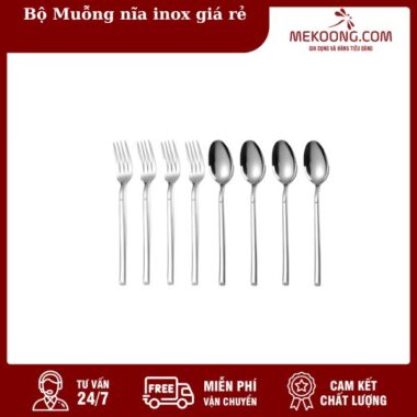 Bộ Muỗng nĩa inox giá rẻ
