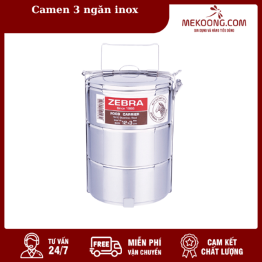 Camen 3 ngăn inox