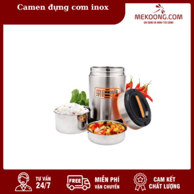 Camen đựng cơm inox