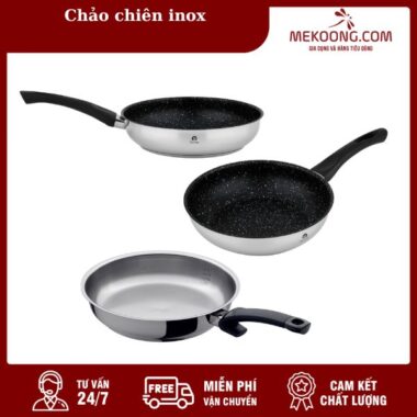 chảo chiên inox