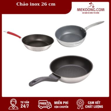 chảo inox 26 cm