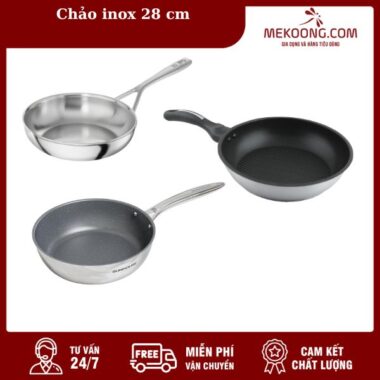 chảo inox 28 cm