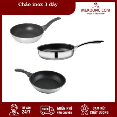 chảo inox 3 đáy