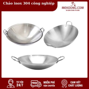 chảo inox 304 công nghiệp