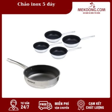 chảo inox 5 đáy