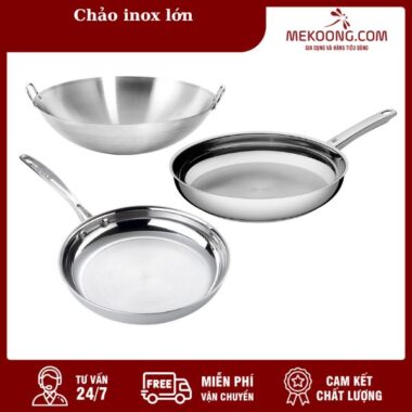 chảo inox lớn