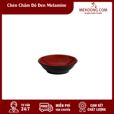 Chén Chấm Đỏ Đen