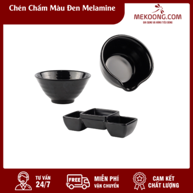 Chén Chấm Màu Đen