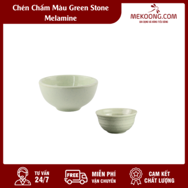 Chén Chấm Màu Green Stone