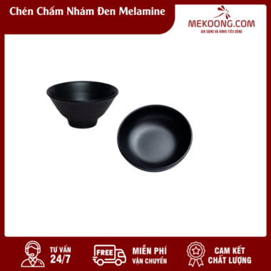 Chén Chấm Nhám Đen