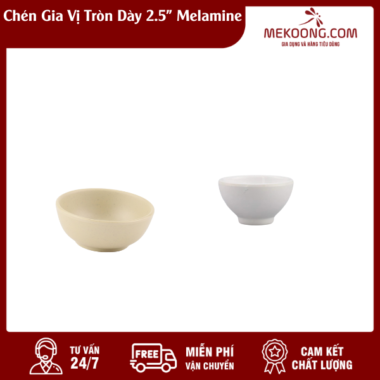 Chén Gia Vị Tròn Dày 2.5" VN