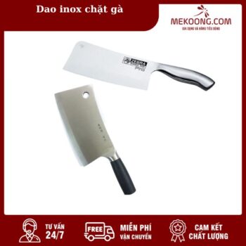 Dao inox chặt gà