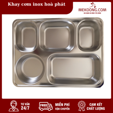 Khay cơm inox hoà phát