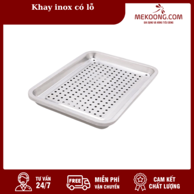 Khay inox có lỗ