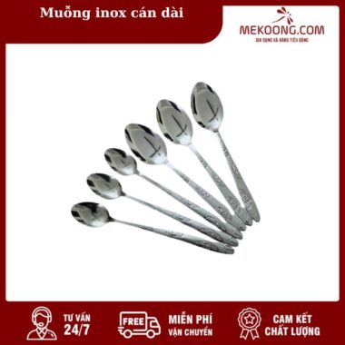Muỗng inox cán dài