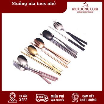 Muỗng nĩa inox nhỏ