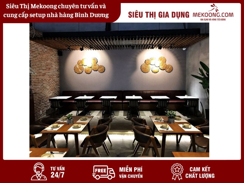 Siêu Thị Mekoong chuyên tư vấn và cung cấp setup nhà hàng Bình Dương
