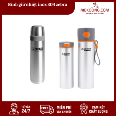 Bình giữ nhiệt inox 304 zebra