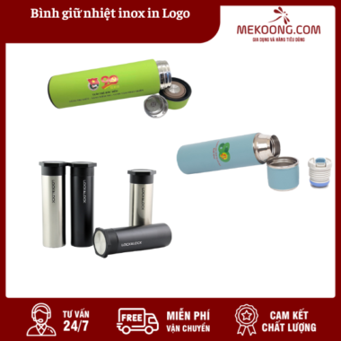 Bình giữ nhiệt inox in Logo